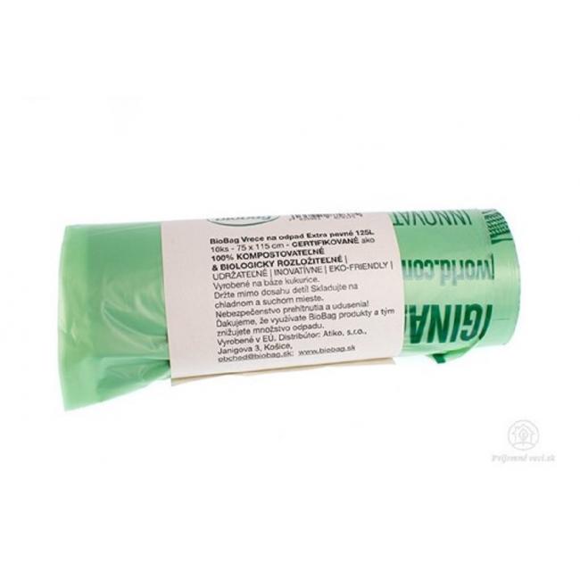 [HY760125] Pytle kompostovatelné BioBag na odpad 125 ℓ extra pevné 10 ks