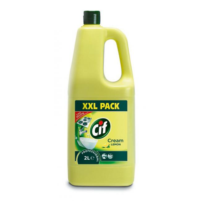 [HY773031] Cif Cream tekutý písek XXL 2L Lemon