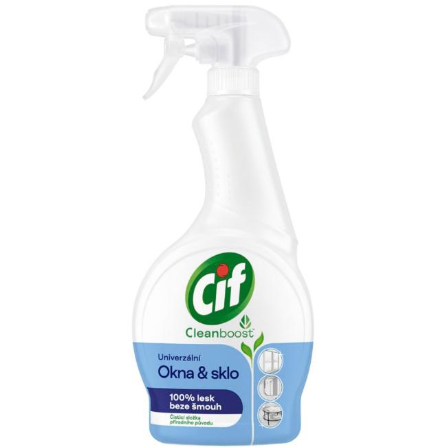 Cif Cleanboost univerzální sprej Okna & sklo 500 ml