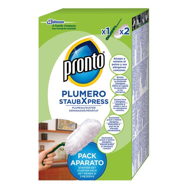 Pronto prachovka (1x rukojeť + 2x náhrada)