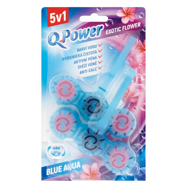 [HY811324] Q-Power WC závěsný blok tuhý Exotic Flower 2 kusy