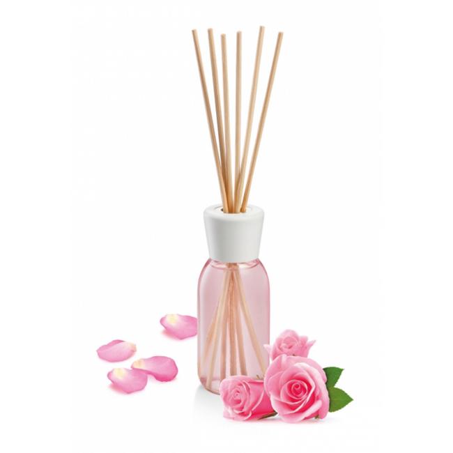 [HY906533] Vonný difuzér FANCY HOME 120 ml, Růžové květy