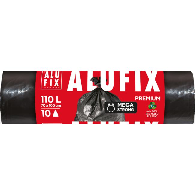 Pytle na smetí mega, 110 ℓ / 10 ks, 80 mikr., 70 x 100 cm černé, LDPE