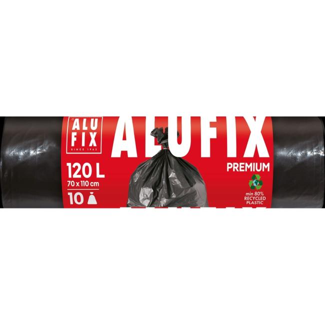 Pytle na odpadky PROFI 120 ℓ , 45mic., 70 x 110 cm, černé, LDPE, 10 ks