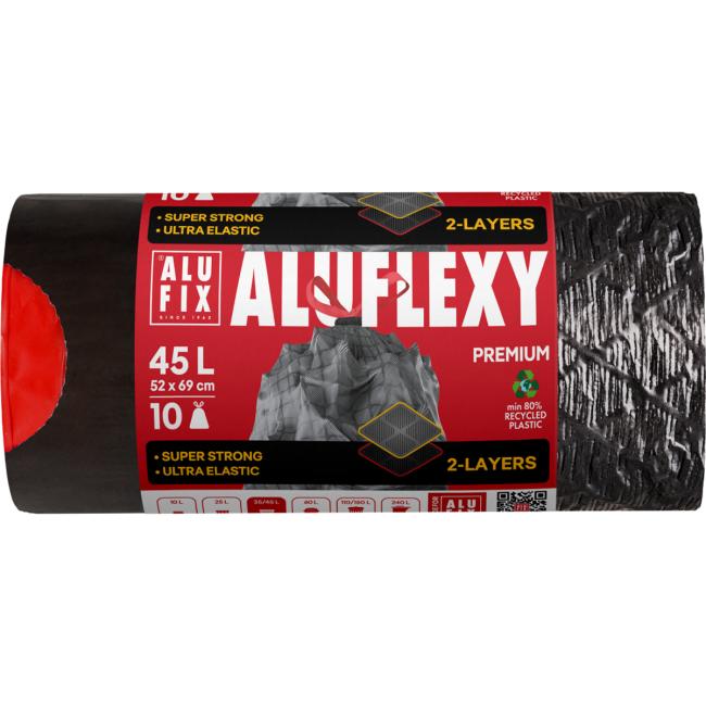 [HY946032] Pytle na odpadky zatahovací. 45 ℓ/10 ks, 28mic, LDPE