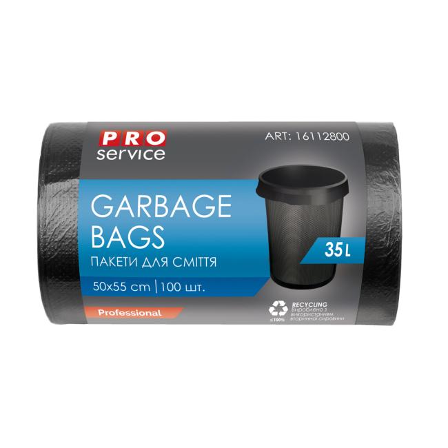 [HY946040] Pytle na odpadky 50x55cm, HDPE, 35l, 8 mic, 100 ks černé