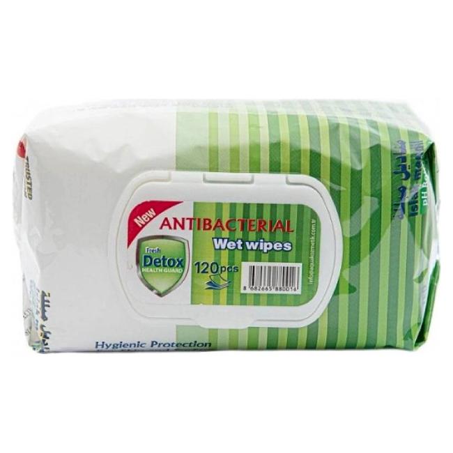 [HY986005] Antibakteriální vlhčené ubrousky Fresh Detox Pine na ruce a povrchy (120 ks)
