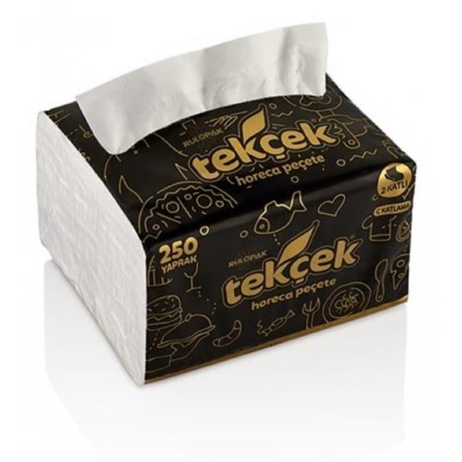 [HY990709] Kapesníky bílé do zásobníku, 100% celulóza, 250 ks