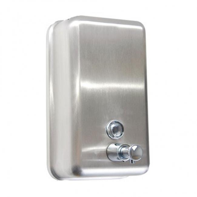 [HY999700] Dávkovač tekutého mýdla a dezinfekce manuální, nerezový matný 1 l