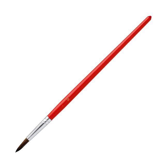 [IC015004] Štětec kulatý Nr. 10 s červenou rukojetí 12ks