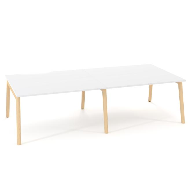 [IR100016] Pracovní stoly Bench ALFA ROOT 280x160cm, bílý