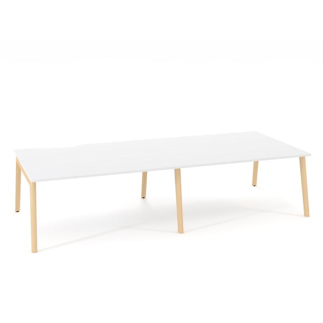 [IR100018] Pracovní stoly Bench ALFA ROOT 320x160cm, bílý