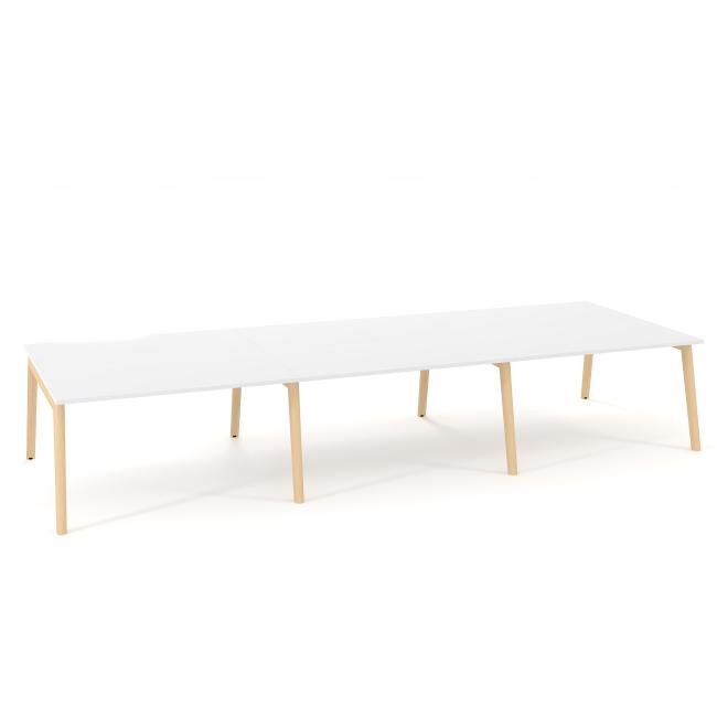 [IR100022] Pracovní stoly Bench ALFA ROOT 420x160cm, bílý