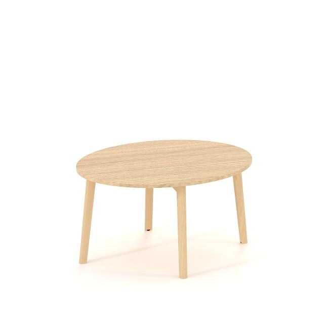 Konferenční stolek ROOT kulatý, d=90/v=47,7cm, dub