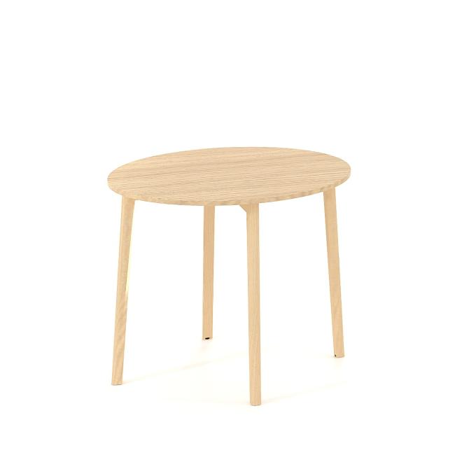 Jednací stůl ROOT kulatý, d=90/v=74,2cm, dub