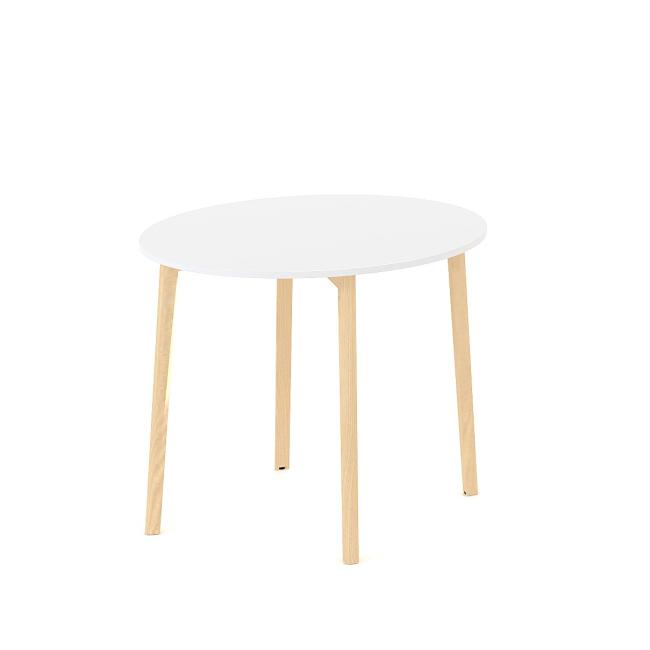 Jednací stůl ROOT kulatý, d=90/v=74,2cm, bílý