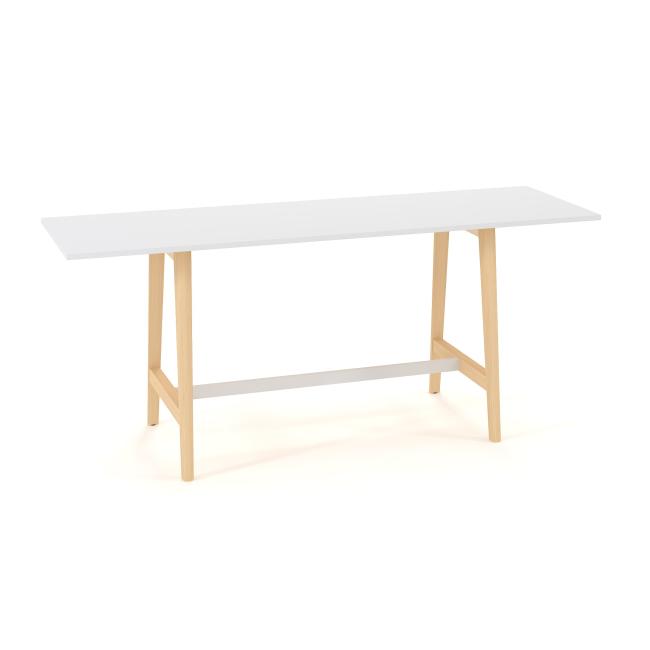 [IR100046] Jednací stůl ROOT vysoký, š.260xh.100xv.108cm, bílý