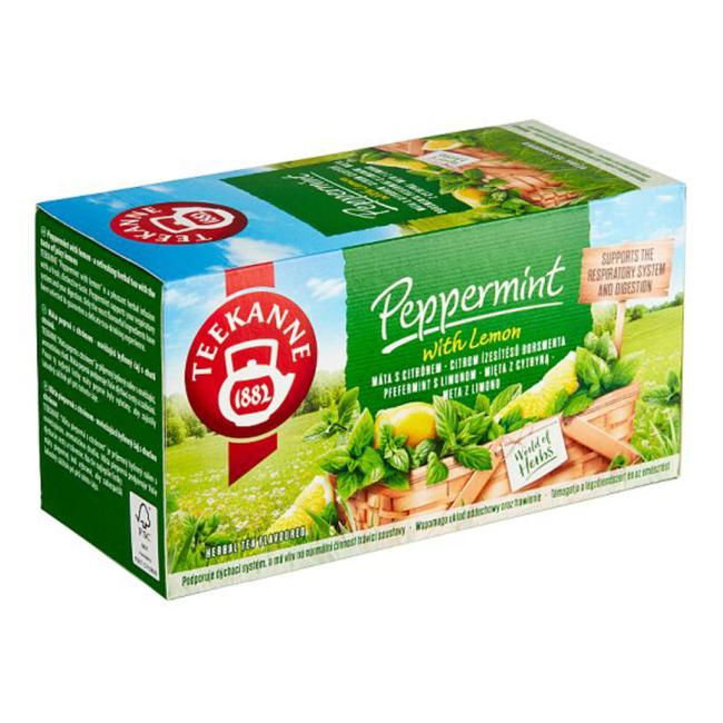 Čaj TEEKANNE bylinný Máta s citronem HB 20 x 1,5g