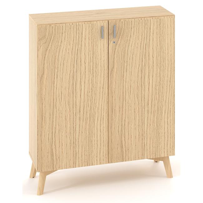 Policová skříň ALFA ROOT, 2 police, 100x47x121,5cm, dub