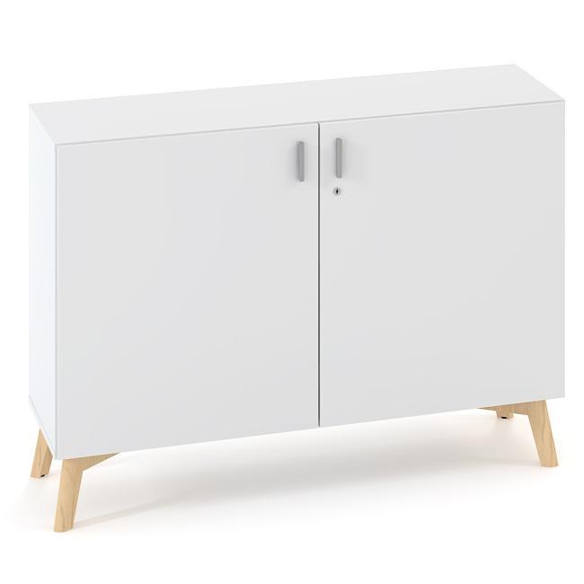 Policová skříň ALFA ROOT s děl.příčkou, 1 police, 120x47x88,7cm, bílá