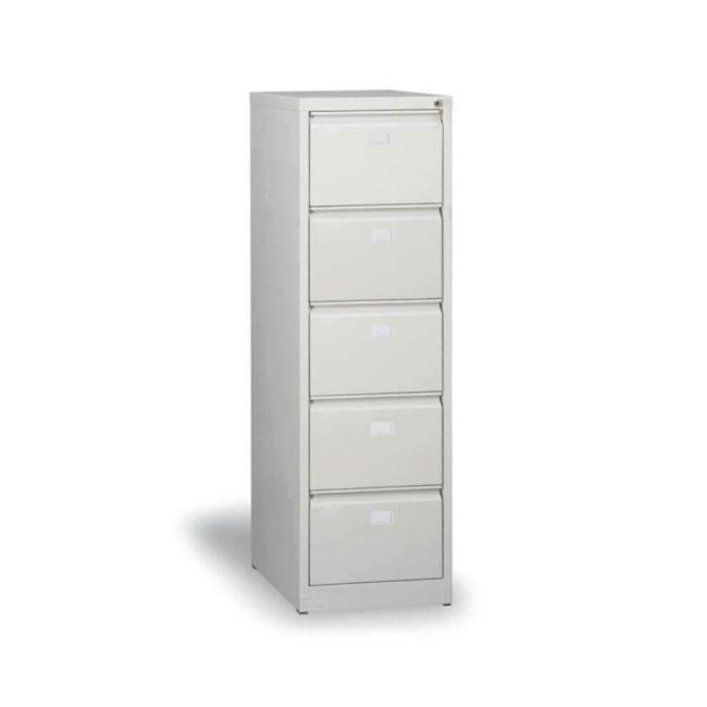 [AA000192] Kartotéková skříň s 5 zásuvkami, v.163 x š.47 x h.62 cm, šedá RAL 7035